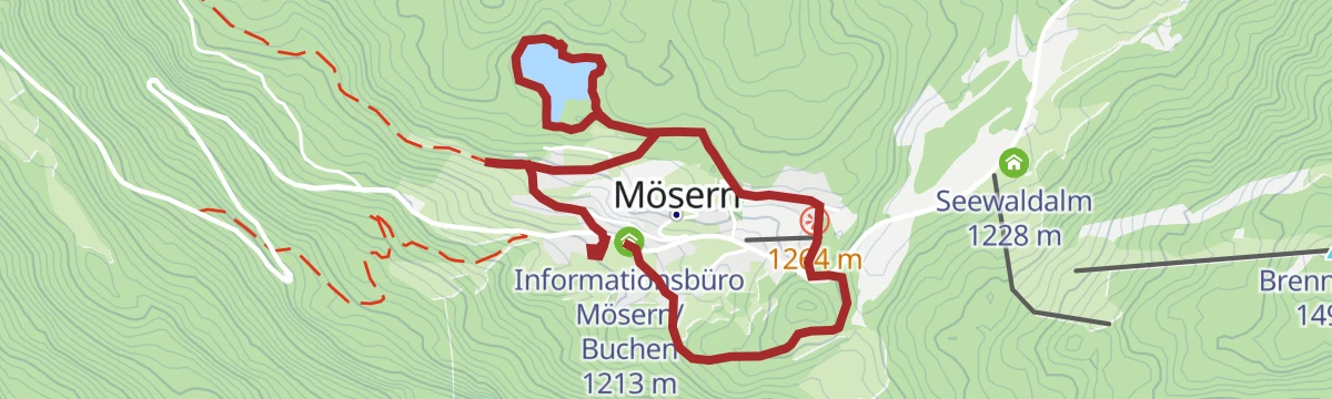Route map: W30: Winterwanderung Friedensweg